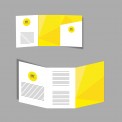 Flyers / Dépliants avec rainage Impression offset - Imprimerie My Yellow