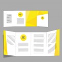 Flyers / Dépliants avec rainage Impression offset - Imprimerie My Yellow