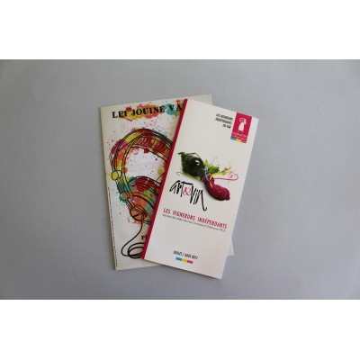 Flyers / Dépliants avec rainage Impression offset - Imprimerie My Yellow