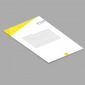 Tête de lettre / Papier à en-tête Impression numérique - Imprimerie My Yellow