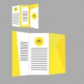 Flyers / Dépliants avec rainage Impression numérique - Imprimerie My Yellow