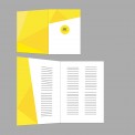 Flyers / Dépliants avec rainage Impression numérique - Imprimerie My Yellow